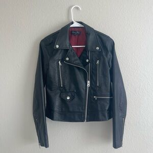 Black (faux) Leather Jacket